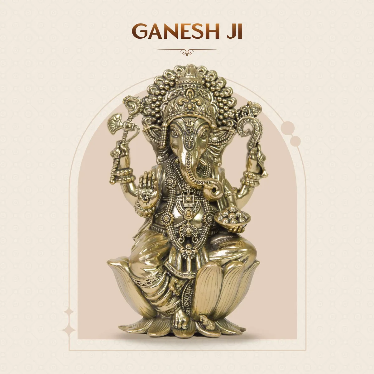 Brass Superfine Ganesh Ji Statue (6 Inch)